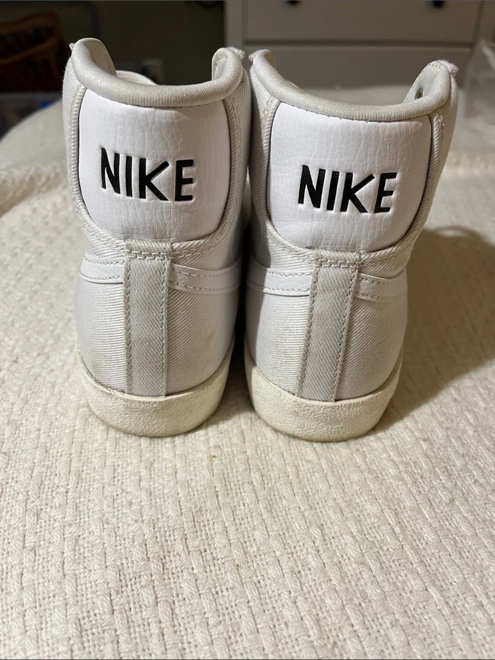 Nike Women’s Blazer Mid Canvas High-Top Sneakers - White
